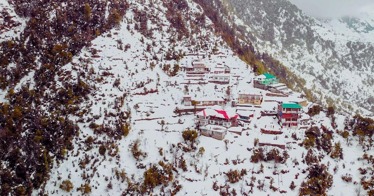 Experience the magic of snowfall in Dharamshala, where every flake turns the mountains into a winter wonderland!